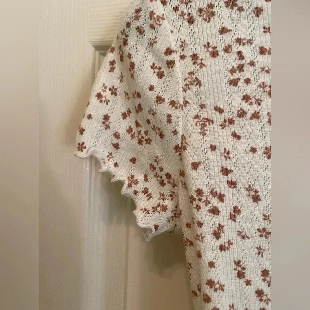 Pink Rose Crop Top small - Picture 5 of 8